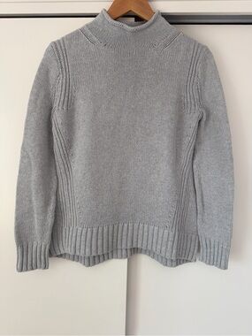 JCrew Always Iconic 1988 Light Gray Rollneck Sweater